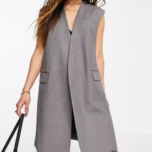 MANGO Long Vest Coat